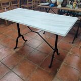 Bistro table with marble top