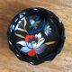 Vintage dish/basket in glazed porcelain, Émaux de Longwy