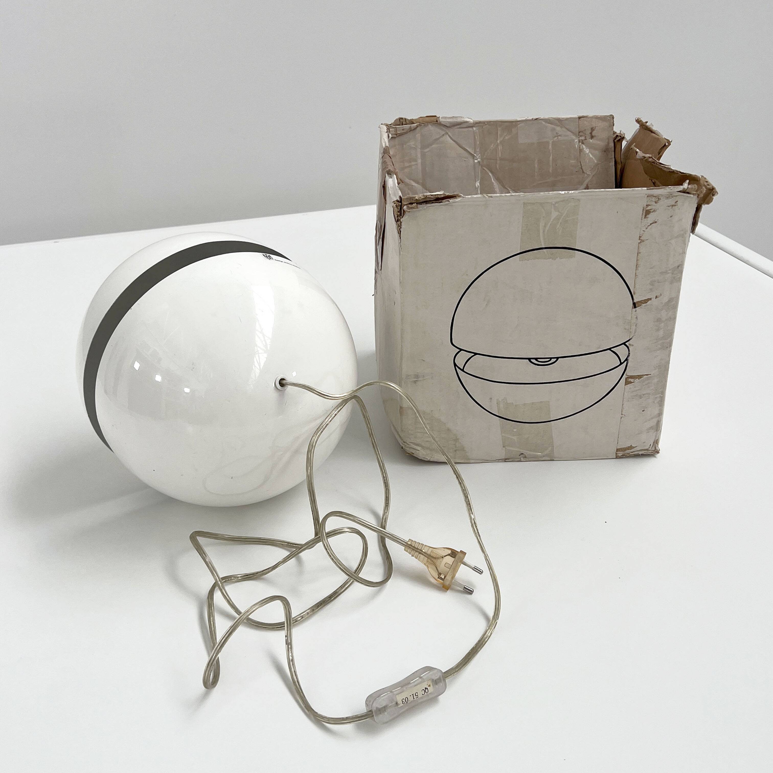 White Sphera Table Lamp by Andrea Modica for Lumess, 1970