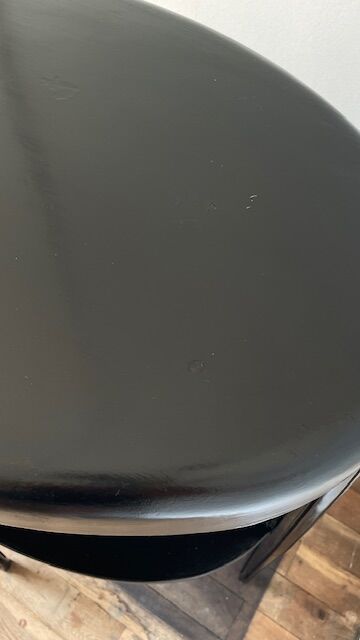 Gueridon console bois noir art déco