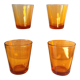 Verres ambrés Vereco 70s