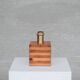Pine Mid-Century Square Italian Mid-Century Table Lamp