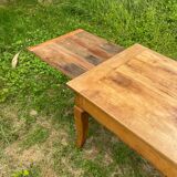 Blonde cherry farmhouse table