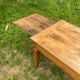 Blonde cherry farmhouse table