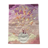 Canvas tapestry vintage oiseleur du monde