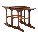 Set of 3 teak wood nesting tables by G-Plan, 1970s, UK ca. 1970