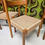 Set of 4 Danish chairs, 1970.