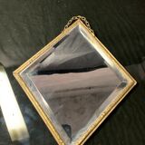 Barber mirror in diamond 31x26cm