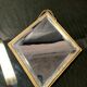 Barber mirror in diamond 31x26cm