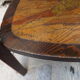 Table tripod art nouveau double trap