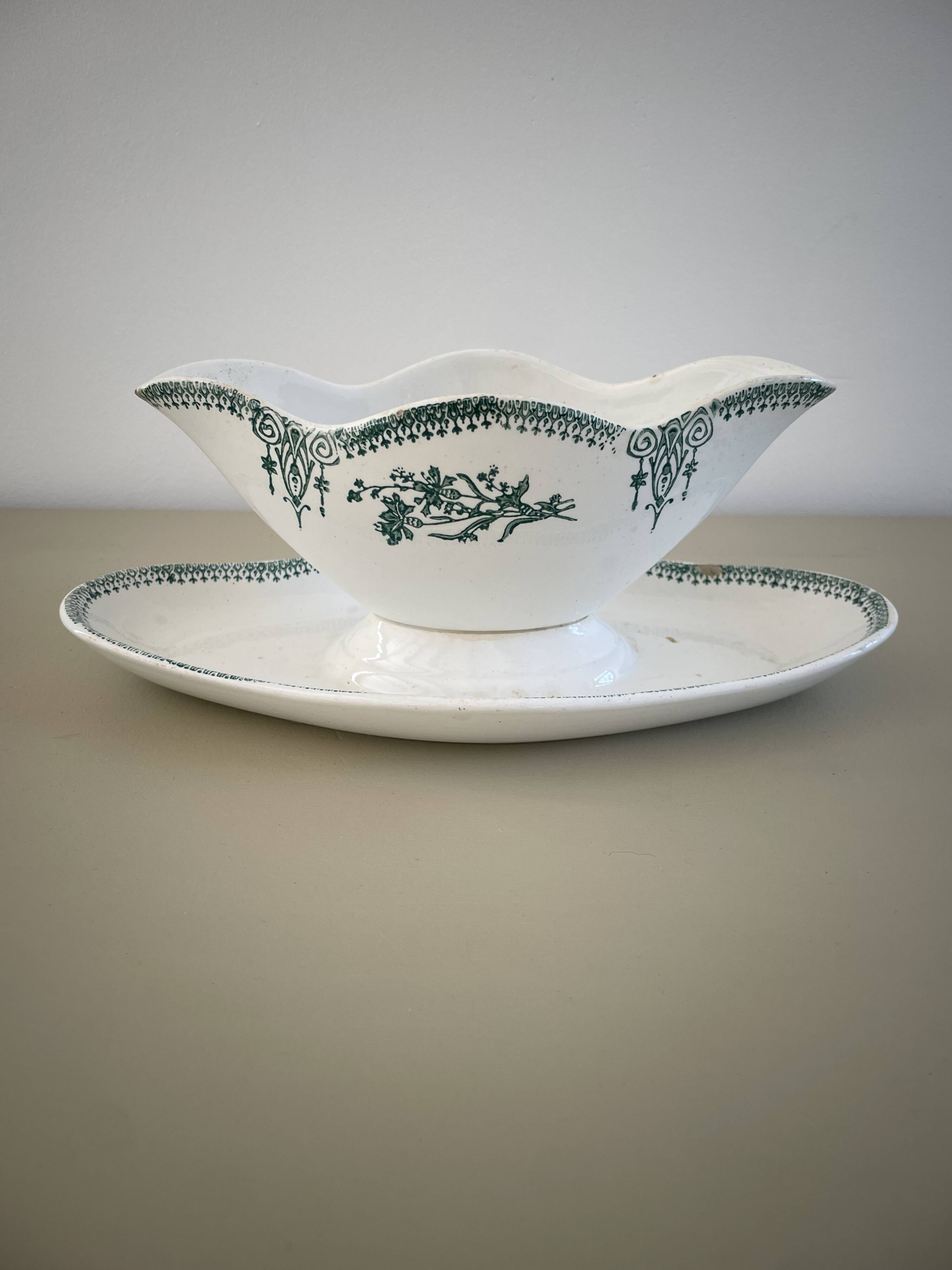 St Amand ironstone sauceboat