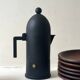 Black coffee maker design "La Cupola", Aldo Rossi for Alessi Italy 1988