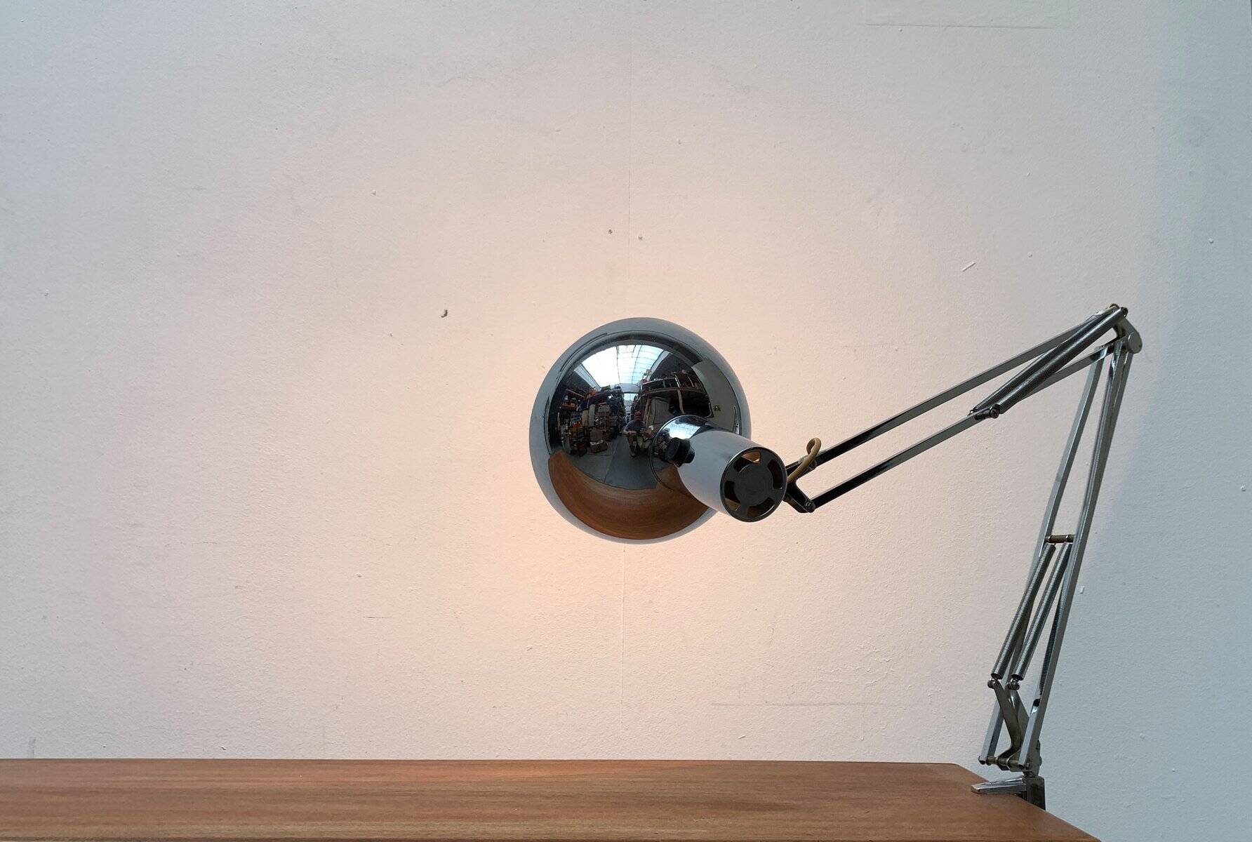 Louis Poulsen Chrome IT Desk Lamp, 1970s