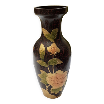 Enamelled vase