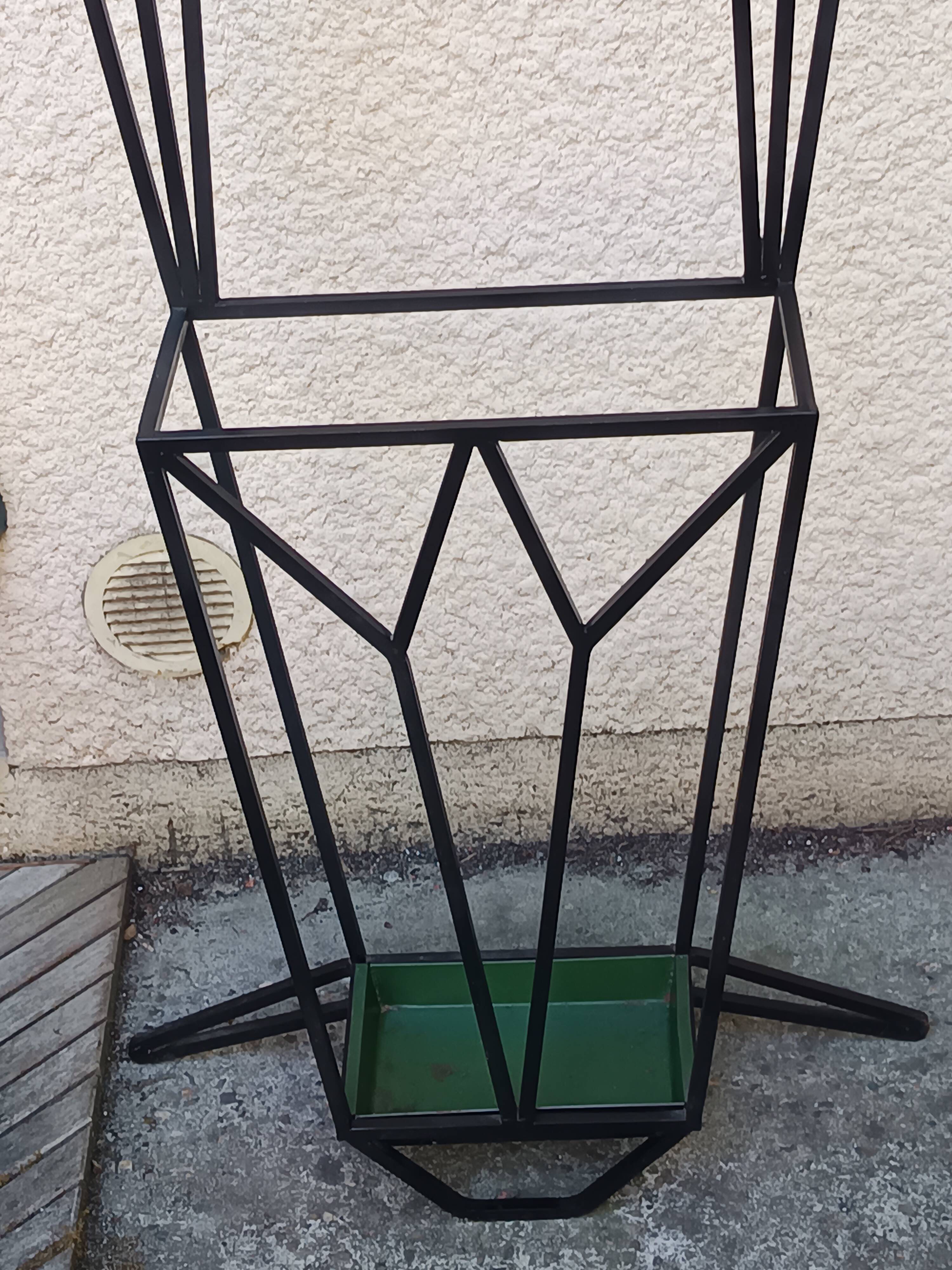 Large vintage coat rack wardrobe from the 50s/60s.