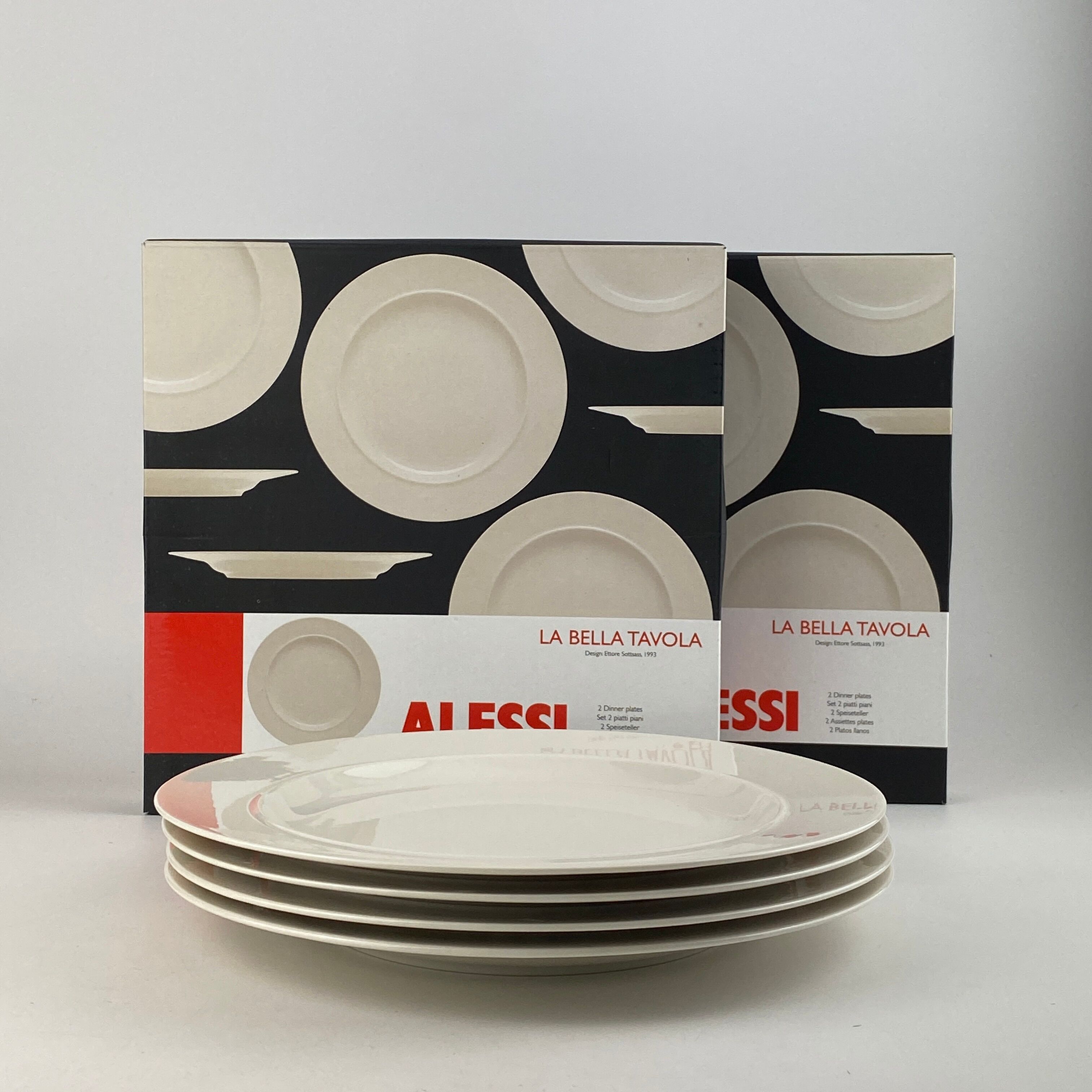 Dinner plates by Ettore Sottsass for Alessi La Bella Tavola - 2