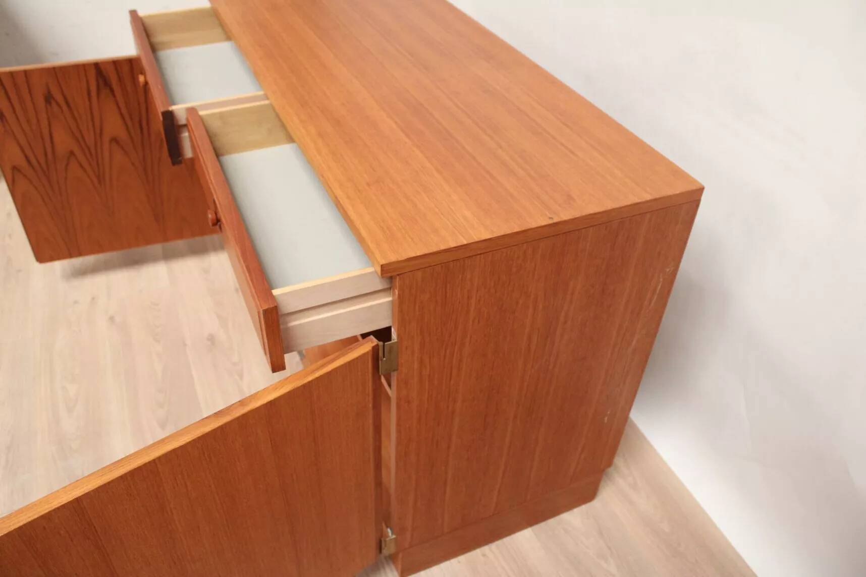 Bertil Fridhagen Bodafors sideboard 1960, light wood, vintage Swedish design