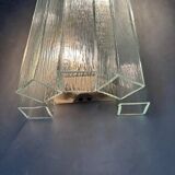 Monumental Italian Wall Lamps attributed to Venini, Italy, 1970s, Set of 2