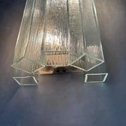 Monumental Italian Wall Lamps attributed to Venini, Italy, 1970s, Set of 2