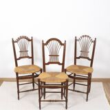 Decorative chairs, sheaf of wheat decor.