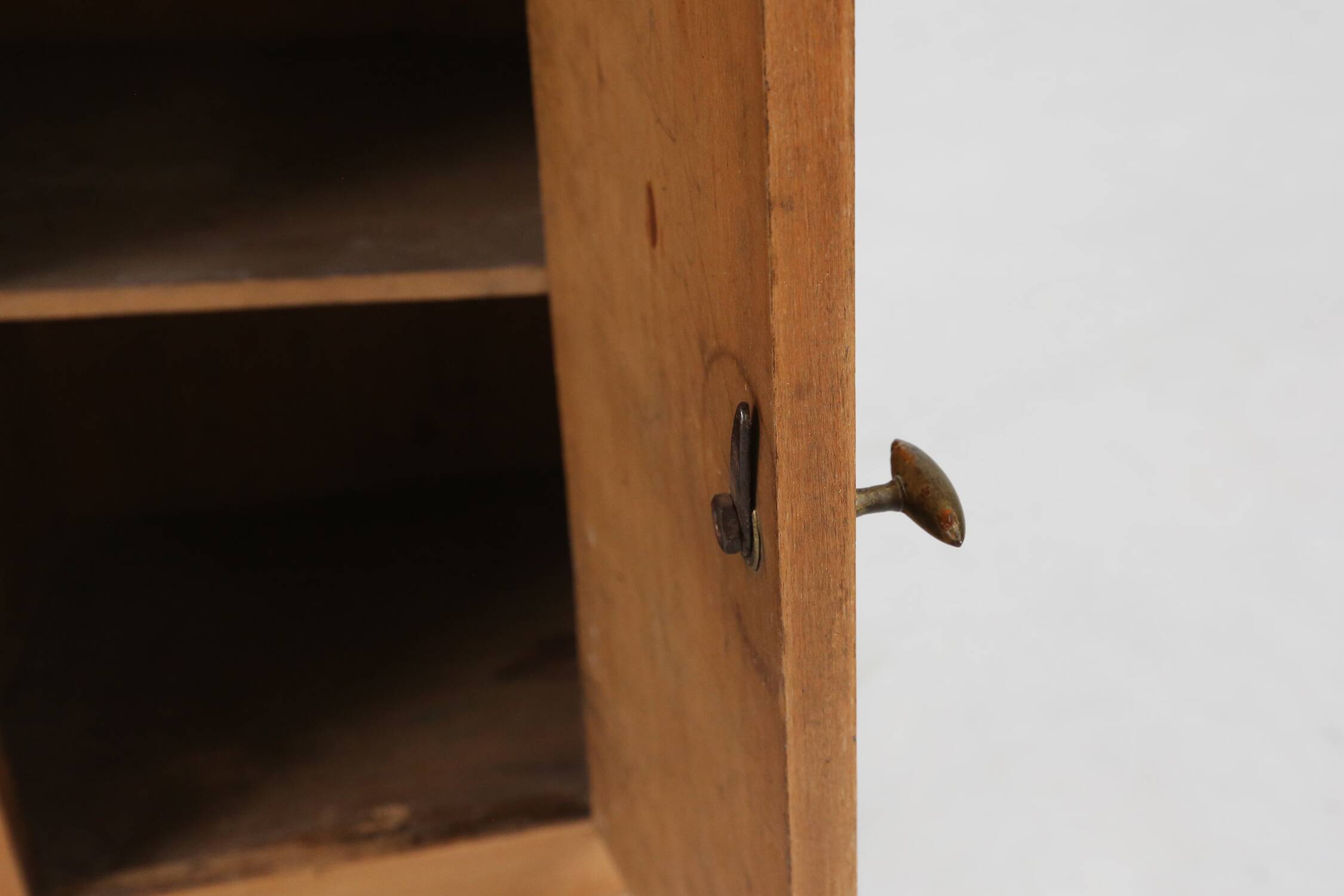 Elegant Art Deco wooden nightstand with drawer, France 1930s