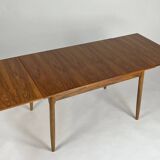 Mid-century dining table walnut vintage 60s Extandable