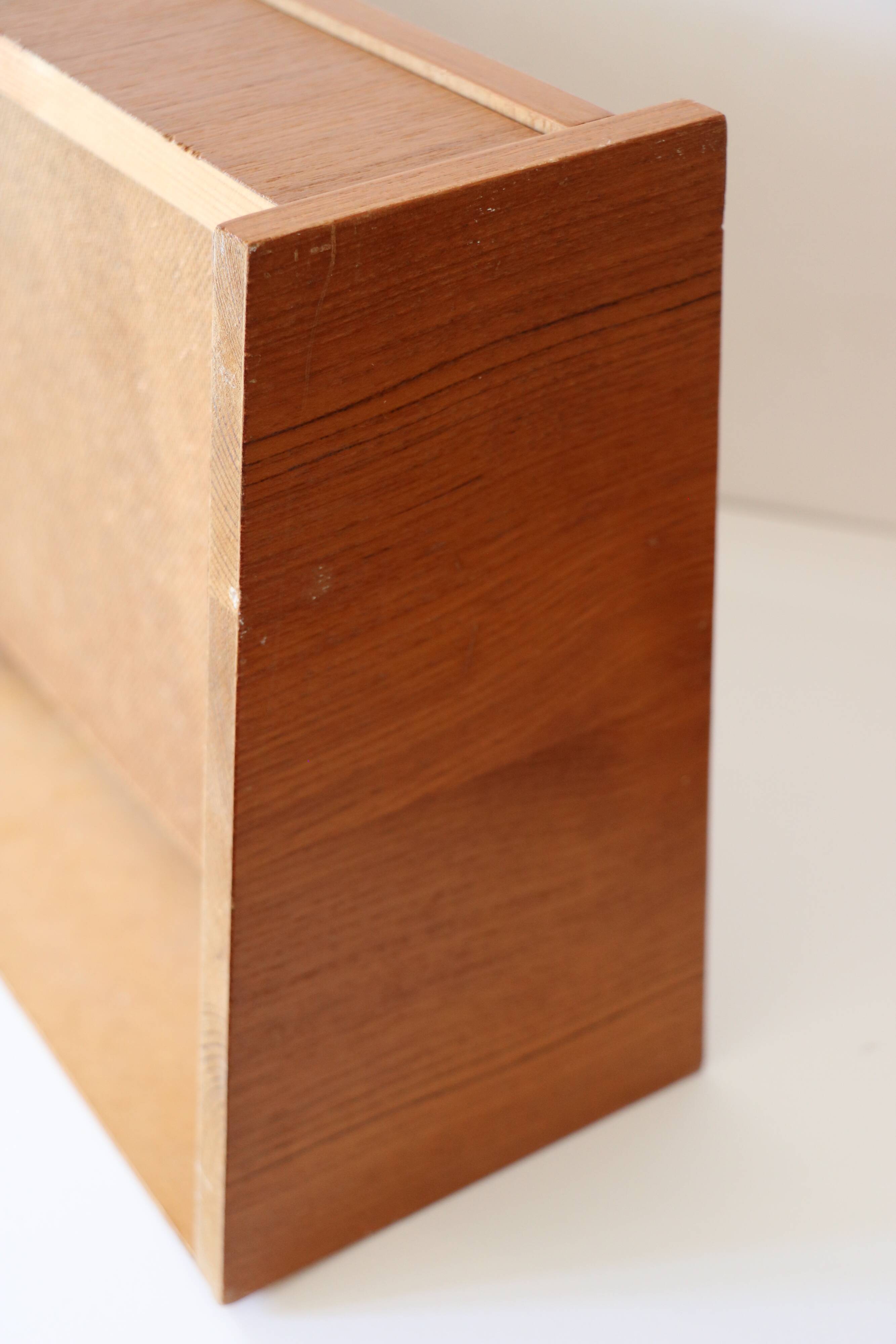 Wall shelf, Scandinavian teak wall bedside table, 1960