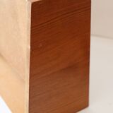 Wall shelf, Scandinavian teak wall bedside table, 1960