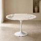 Eero Saarinen (1910-1961) for Knoll International. Round table Ø 120 cm Calacatta marble, 2021.