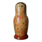 Large vintage handmade Russian doll bottle cover collectible decoration