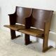 Banquette de cinéma en bois 1930