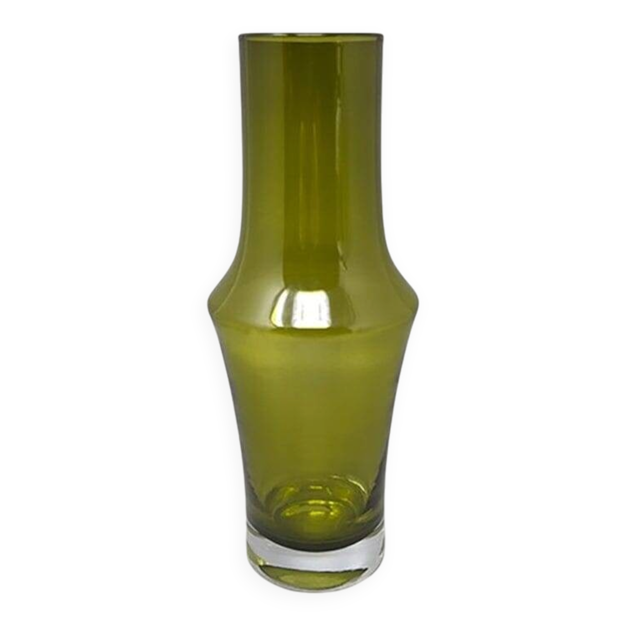 1970s Astonishing Green Vase #1376 by Tamara Aladin Vase for Riihimaki/Riih