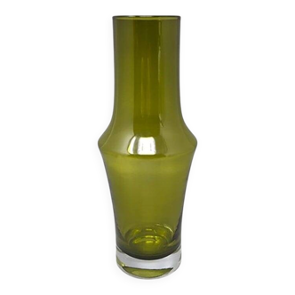 1970s Astonishing Green Vase #1376 by Tamara Aladin Vase for Riihimaki/Riih
