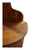 Wabi Sabi trunk armchair from the mid-20th century in pine, by a Swedish cabinetmaker, 1950s.