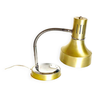 Lampe de bureau vintage en laiton, Italie 1960