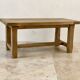 Brutalist coffee table in solid oak