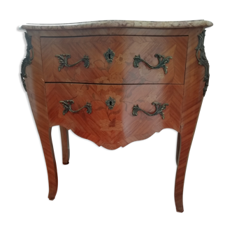 Commode style Louis XV avec 2 tiroirs