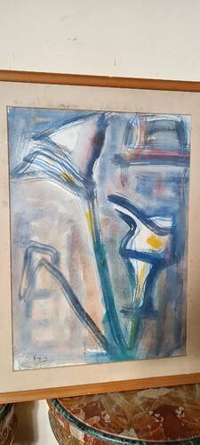 Mixed Technique Painting by Enzo Pregno (Alexandria, Egypt, 1898 - Florence, 19)