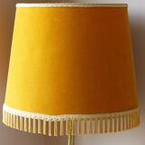 Lamppost in veined onyx and brass metal of the 1960s