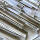 Antique glass knife holders