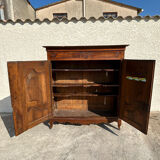 Antique wardrobe Louis XV style walnut