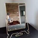 Barber mirror on foot 17x23cm