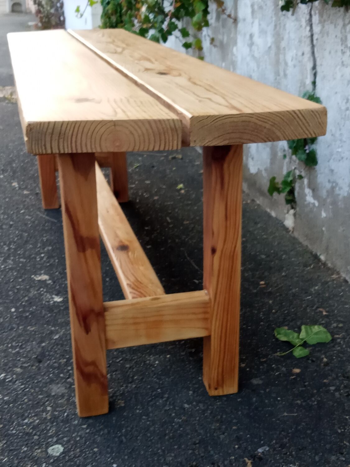 Natural pine bench 130 cm