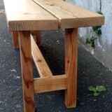Natural pine bench 130 cm
