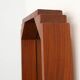 Geometric octagonal wooden Art Deco mirror, Italy ca. 1925