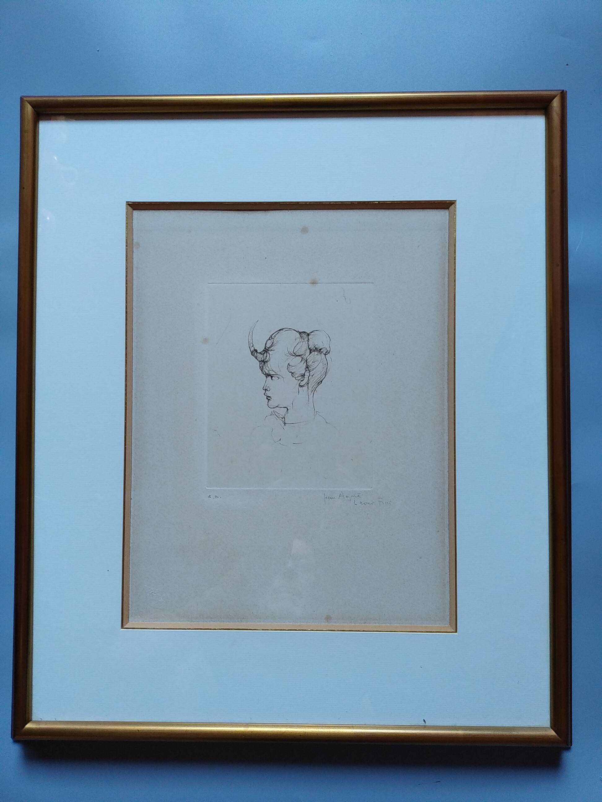 Engraving. Léonor Fini. Signed. Artist's proof.