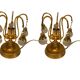 Brass crystal table lamps