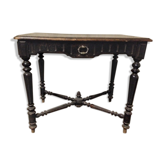 Table bois noirci Napoleon III tbe