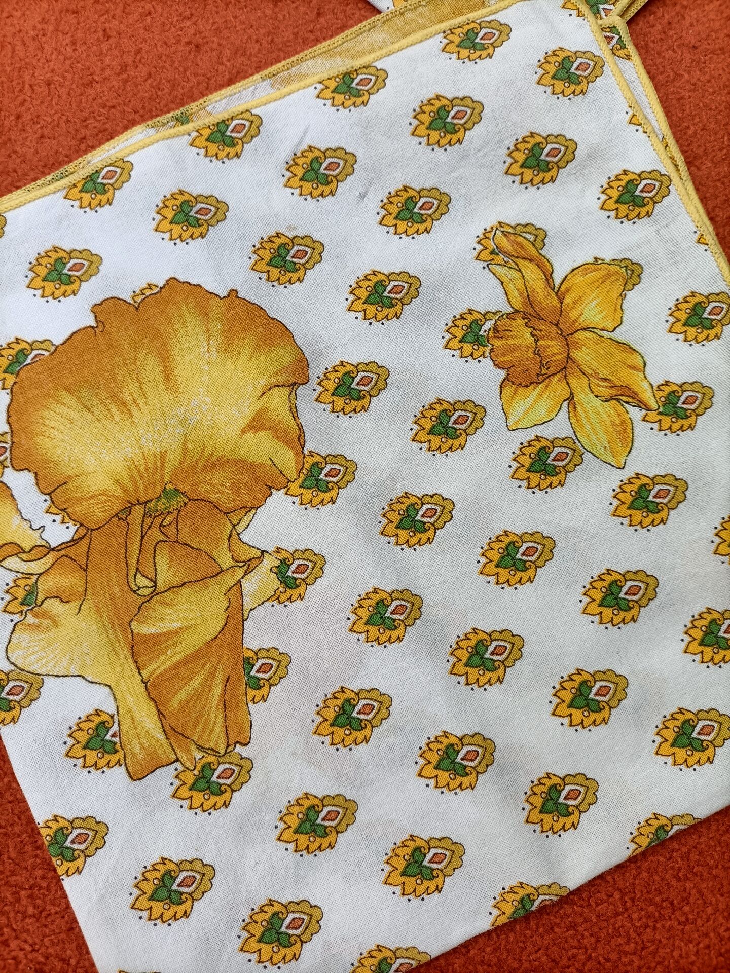 Ensemble de 2 Serviettes de table rétro
