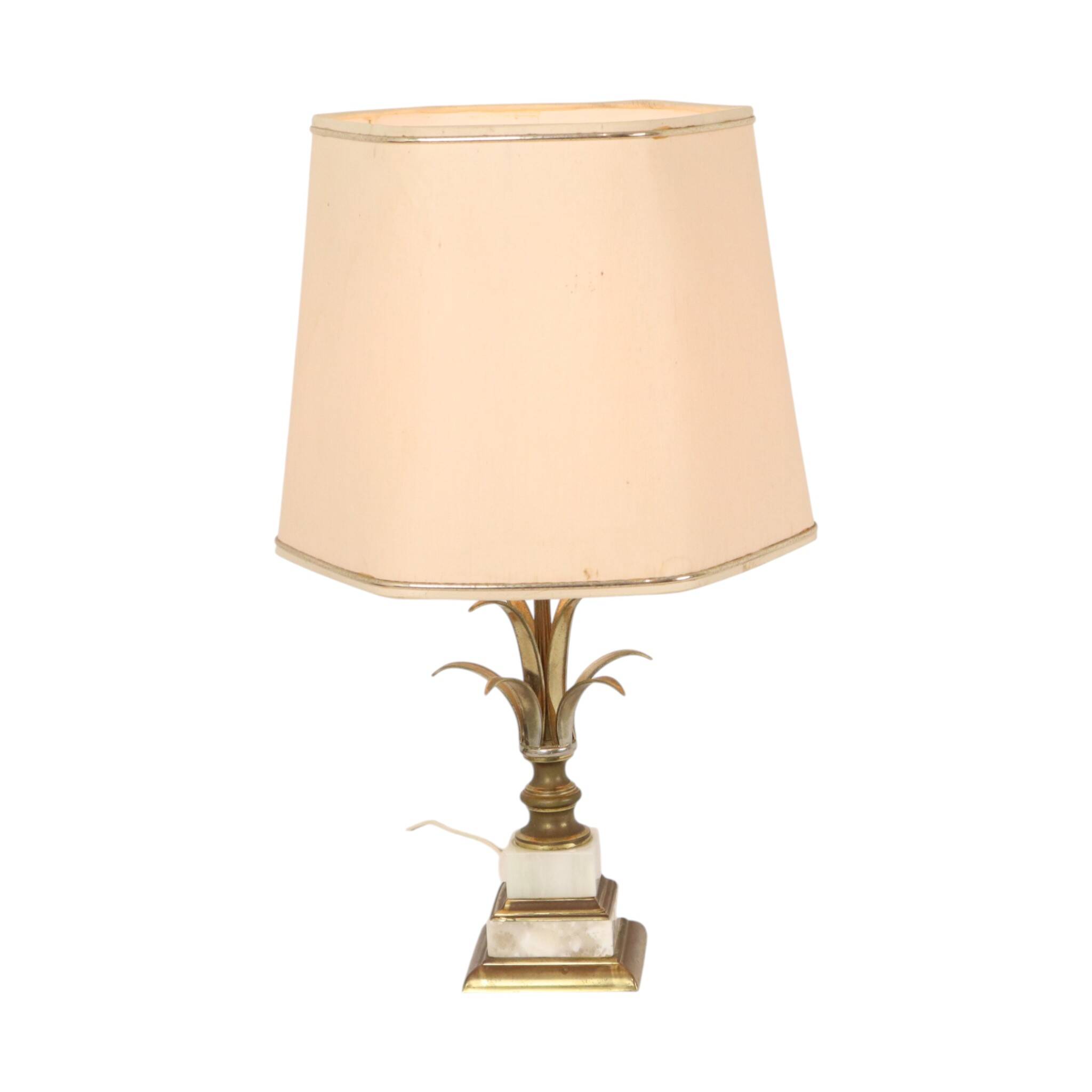 Vintage Palm Tree Pineapple Table Lamp, Massive, 1970s, 48cm